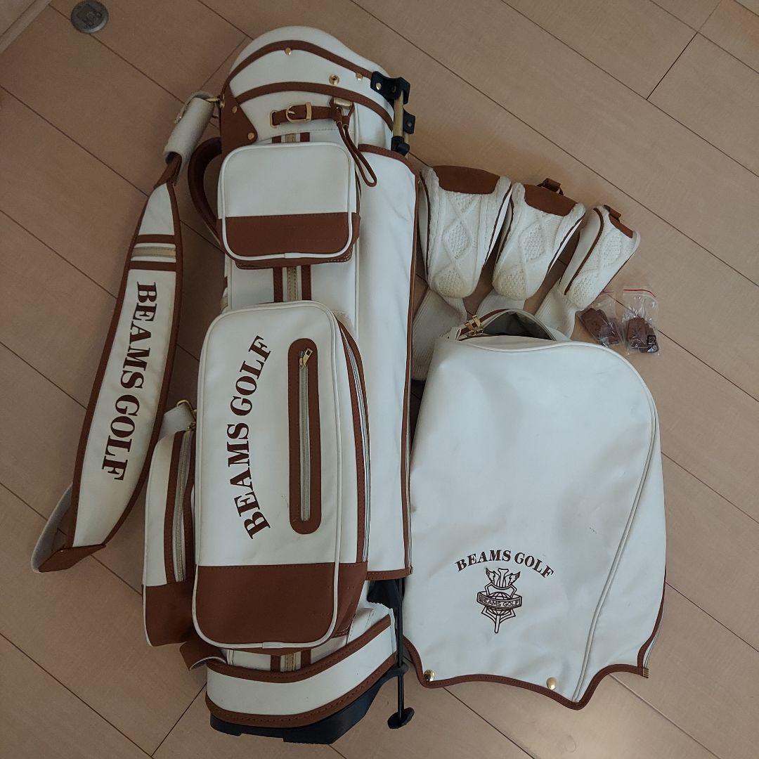 BEAMS GOLF ビームス キャディバッグ スタンド ★ヘッドカバー付き