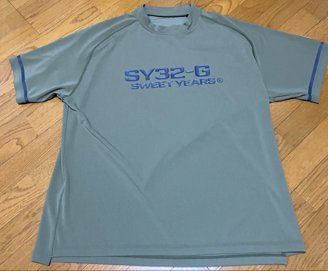 大きいサイズ SY32 メンズ ストレッチ モックネック 半袖シャツ 4L