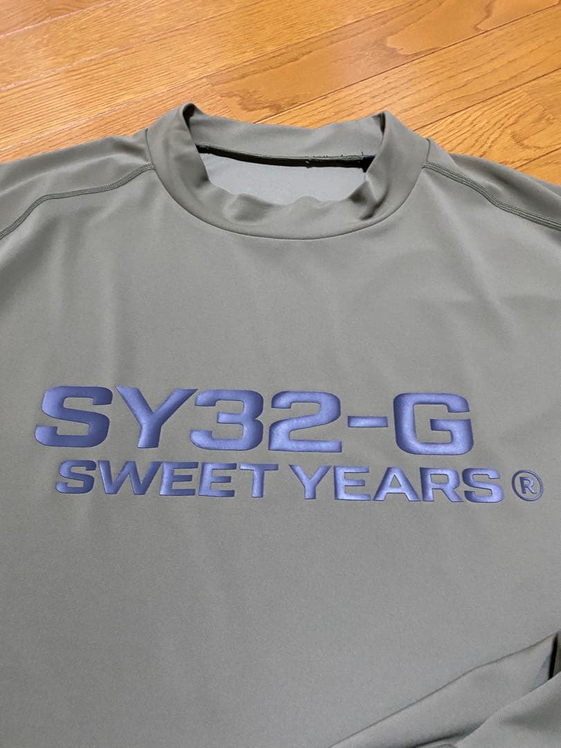 大きいサイズ SY32 メンズ ストレッチ モックネック 半袖シャツ 4L