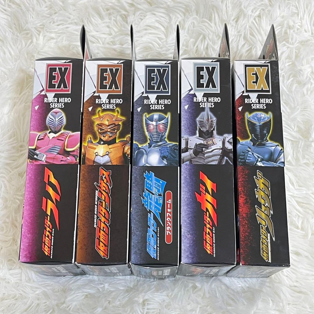 【未開封】仮面ライダー龍騎 RHS EX ソフビ 5体セット アドベントカード付