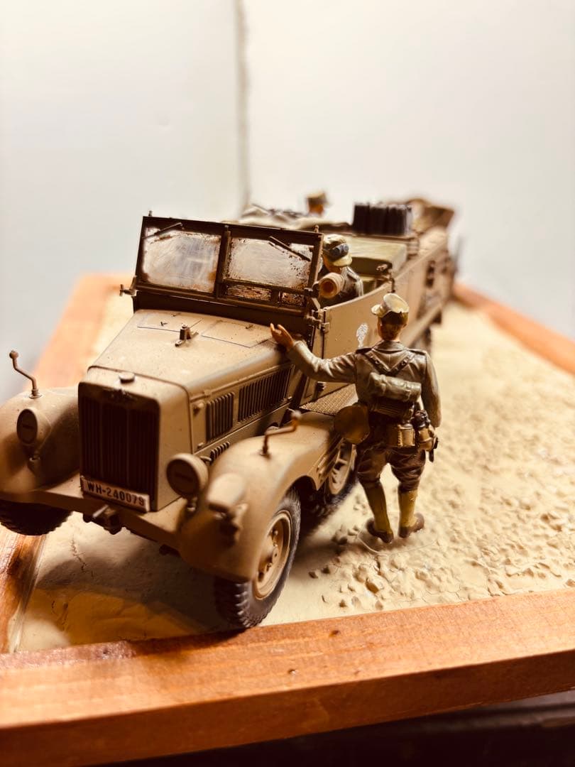 1/35 ドイツアフリカ軍団3tハーフトラック　105mm軽榴弾砲