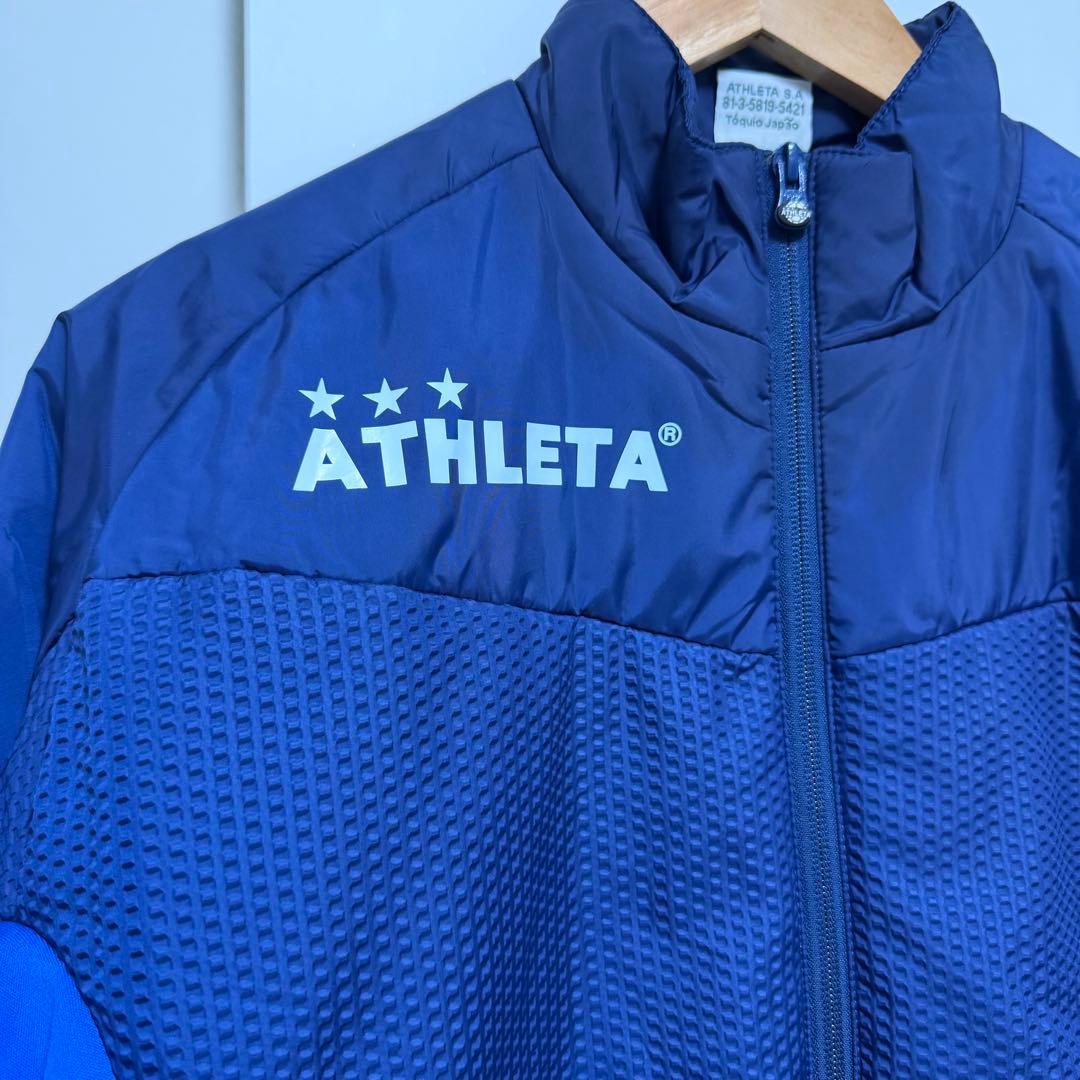 超美品 アスレタ ATHLETA 中綿ウォームジャケット ウインドブレーカー L