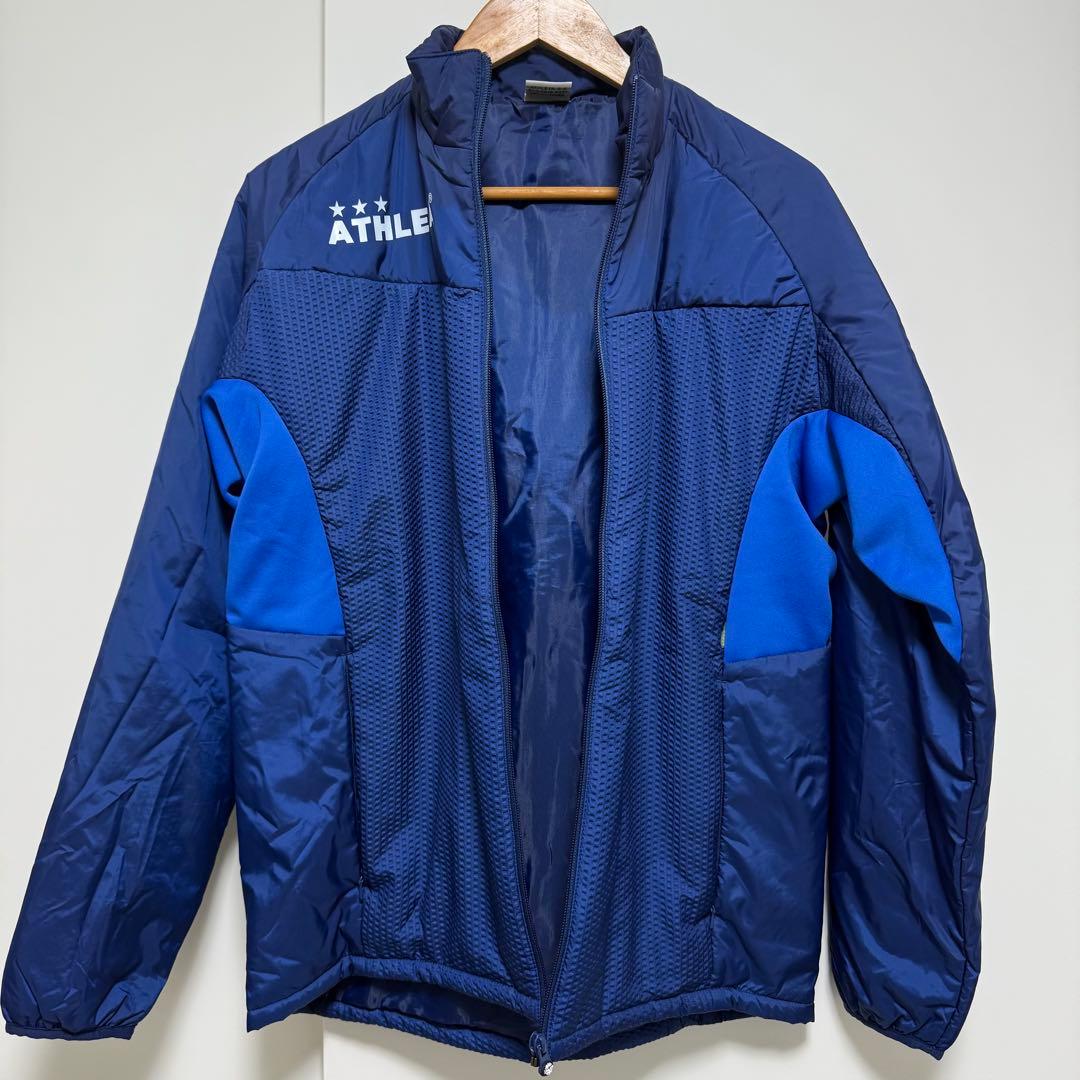 超美品 アスレタ ATHLETA 中綿ウォームジャケット ウインドブレーカー L