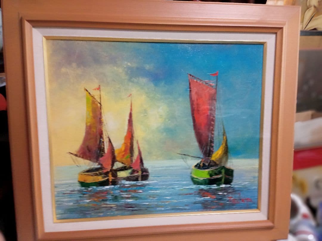 田中浩二の直筆油絵F8号です
