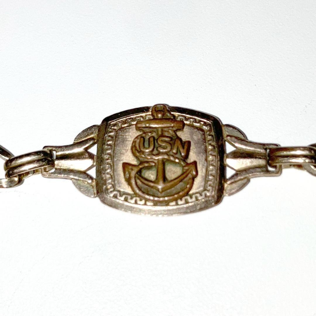 米軍 実物 40’s U.S.N.ブレスレット DUROCHARM N.Y.C.