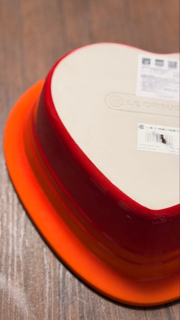 LE CREUSET ル・クルーゼ ハート型 両手鍋 24cm FLAME