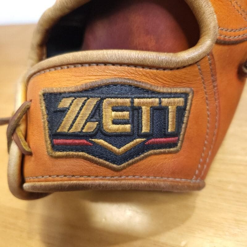 ZETT プロステイタス 日本製 モコモコ刻印 佐藤刻印 外野用 硬式グローブ