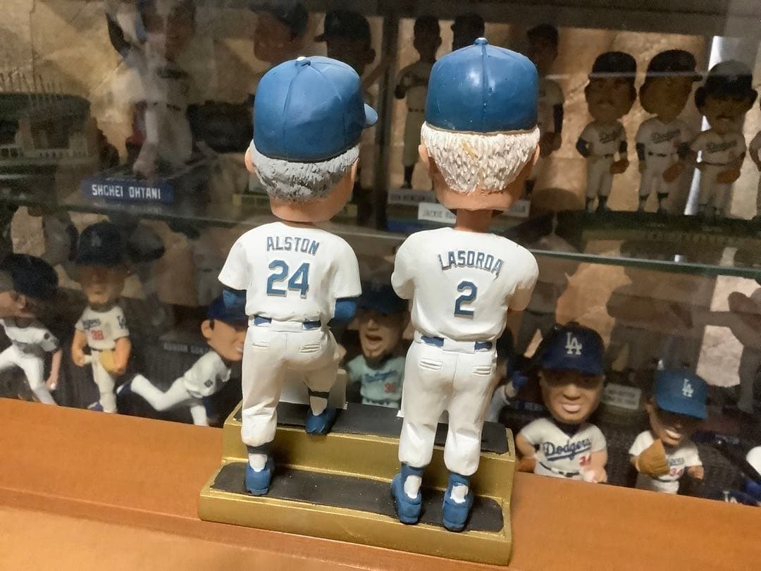 Dodgersボブルヘッド トミー・ラーソダ & ウォルター・オルストン