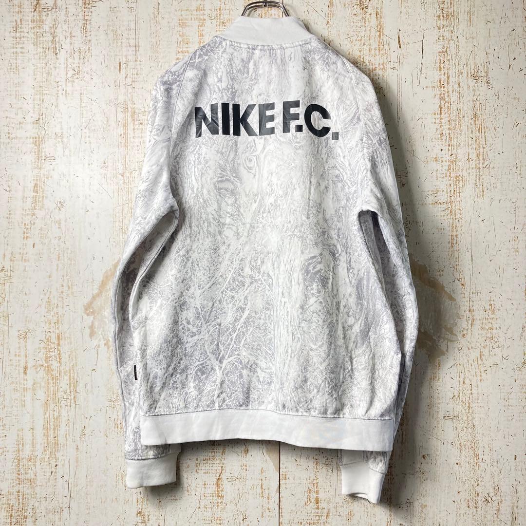 ナイキFC サッカー ジャージ レアデザイン ホワイト アメリカ古着US古着