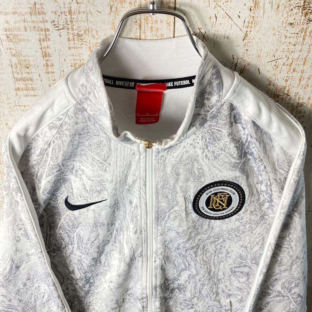 ナイキFC サッカー ジャージ レアデザイン ホワイト アメリカ古着US古着
