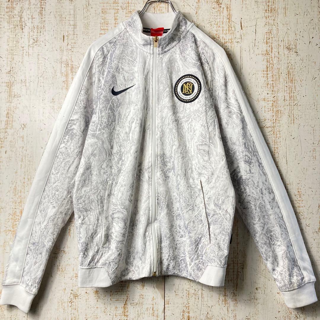 ナイキFC サッカー ジャージ レアデザイン ホワイト アメリカ古着US古着