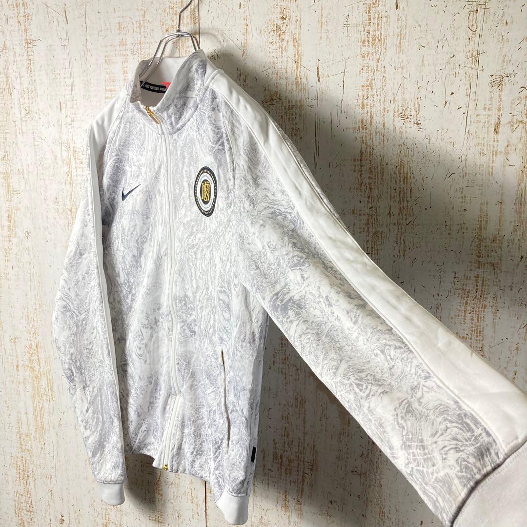 ナイキFC サッカー ジャージ レアデザイン ホワイト アメリカ古着US古着