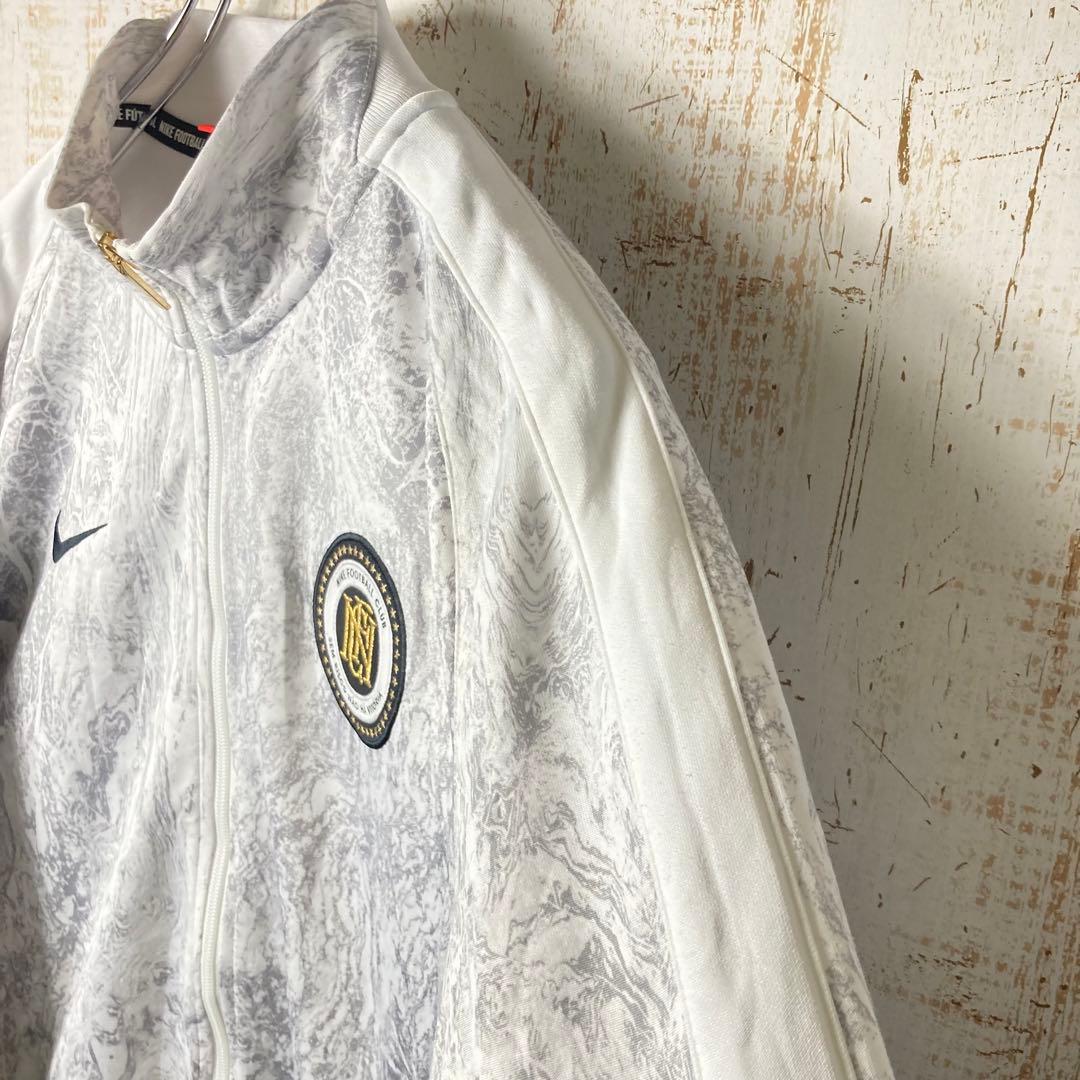ナイキFC サッカー ジャージ レアデザイン ホワイト アメリカ古着US古着