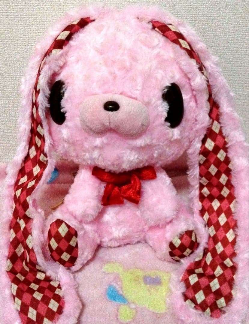 激レア‼️希少　汎用うさぎ ぬいぐるみ #513 テディバニー アーガイルピンク