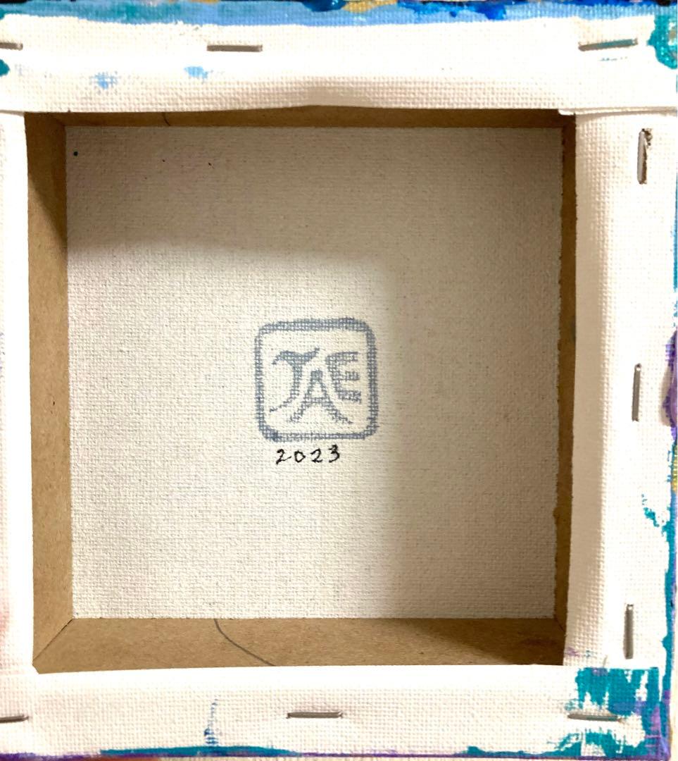 抽象テクスチャーアート『貴婦人の葛藤』