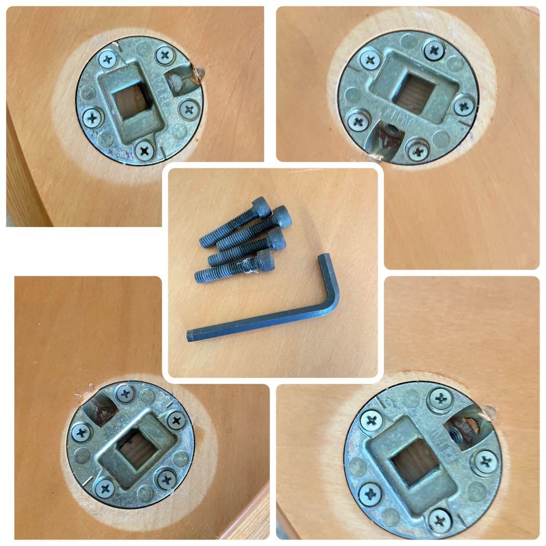 HR558 【木目とカーブ素敵】円卓　ラウンドテーブル　ちゃぶ台