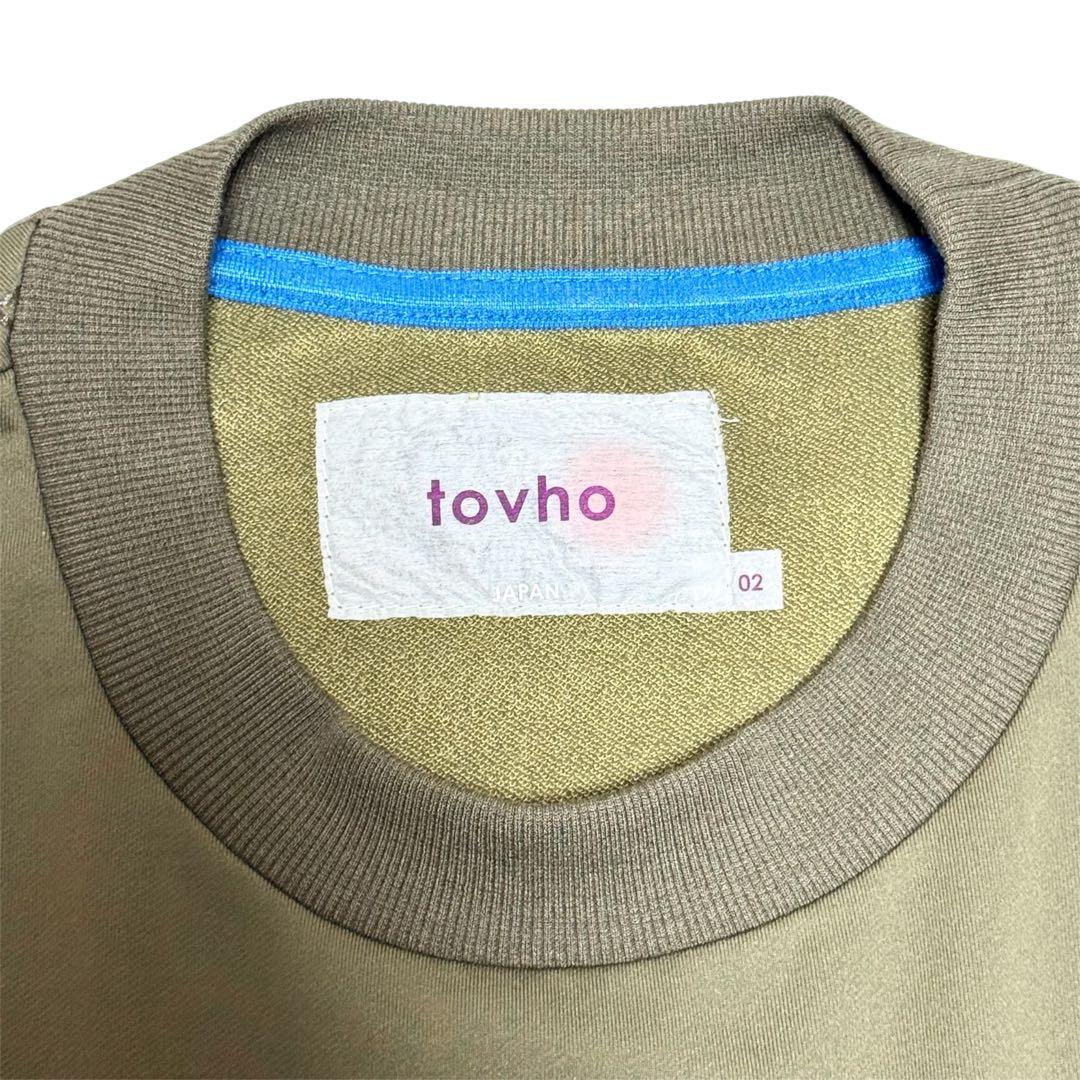 tovho トヴホ フレンチテリー 裏毛 プルオーバー ボタニカル柄 スウェット