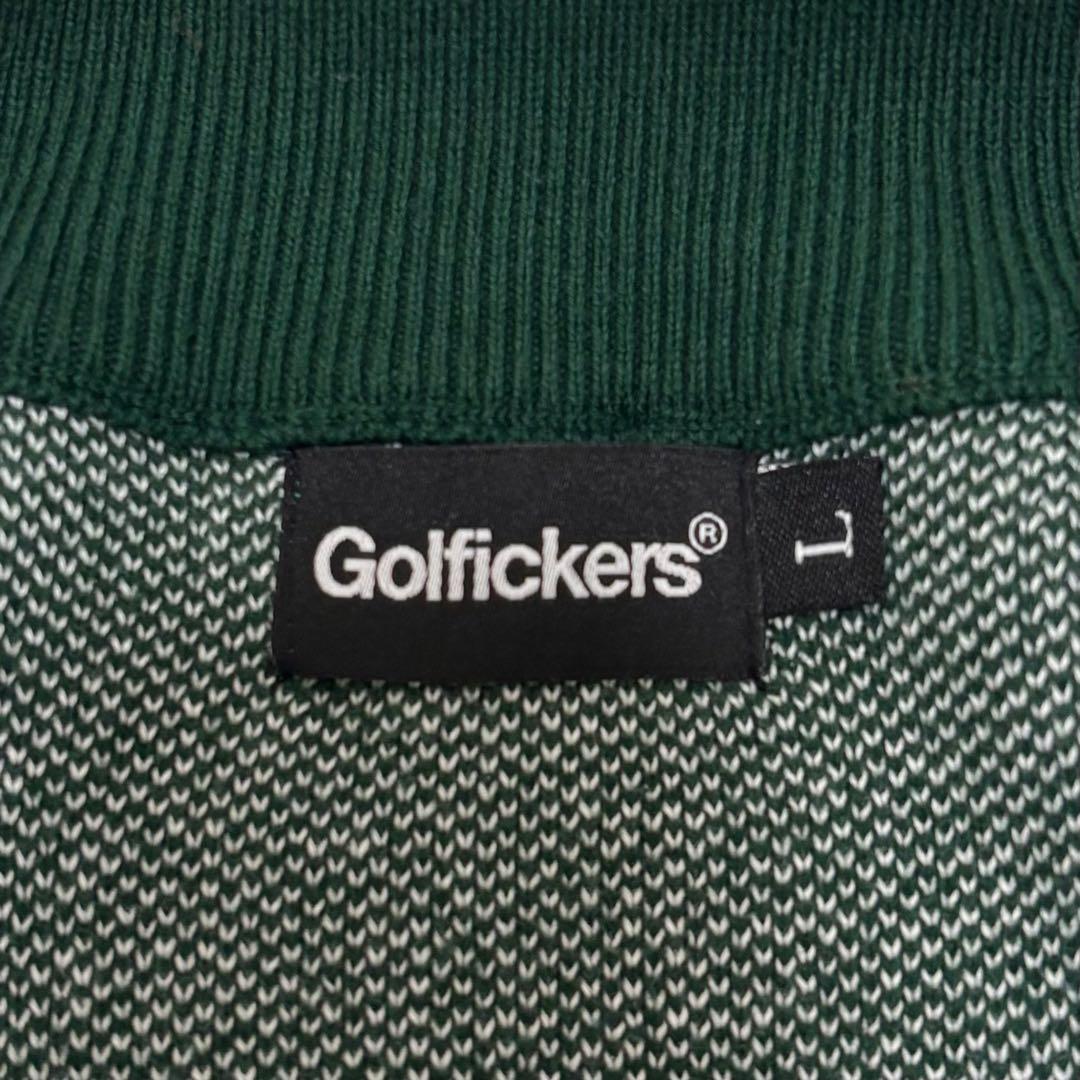 Golfickers ゴルフィッカーズ ジップ ニット ジャケット グリーン L