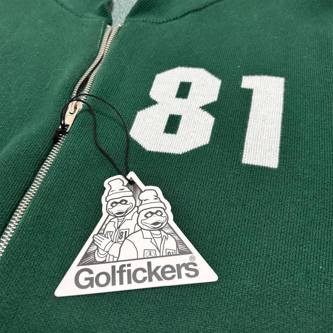 Golfickers ゴルフィッカーズ ジップ ニット ジャケット グリーン L