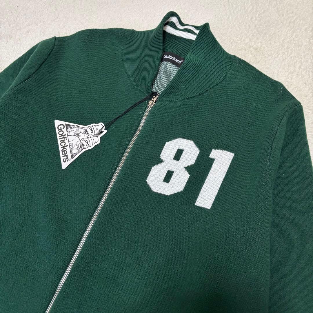 Golfickers ゴルフィッカーズ ジップ ニット ジャケット グリーン L