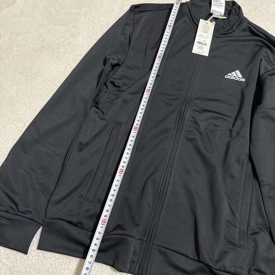 新品adidasメンズパンツロゴ　ジャージ上下セット黒Lサイズ長袖スポーツウェア