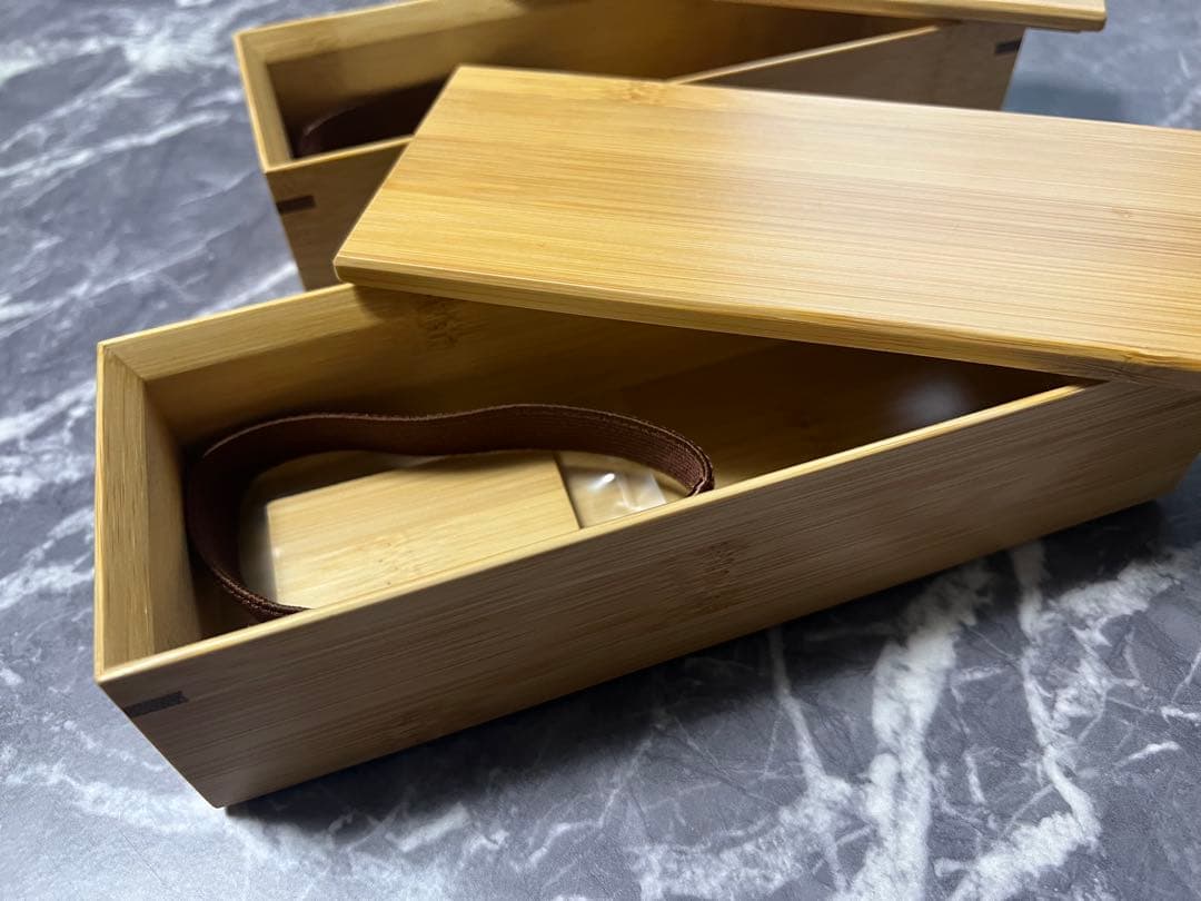 天然木製弁当箱2個セット