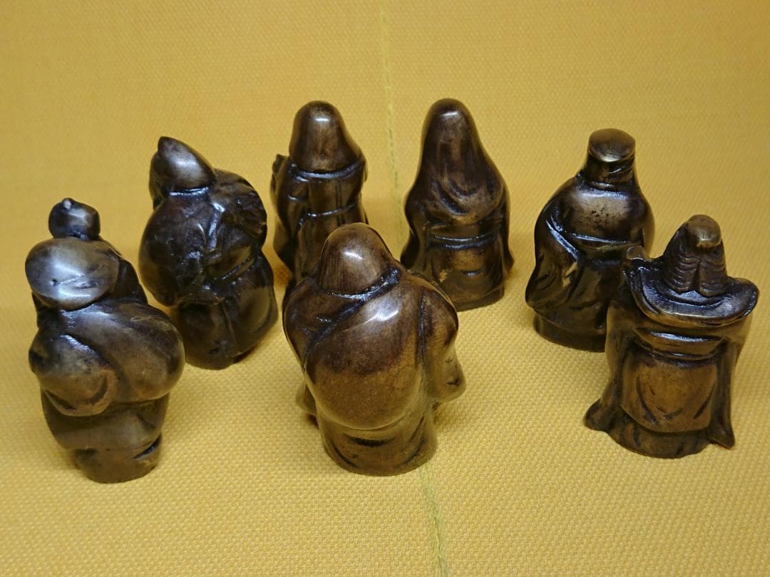 【美品】七福神　人形　銅製　置物　インテリア　工芸品　美術品　AA3431