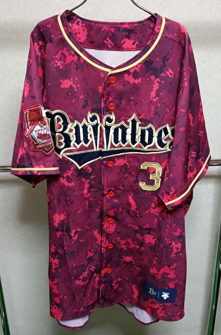 【極美品】デサント オリックス 安達了一2017夏の陣ハイクオリティユニフォーム