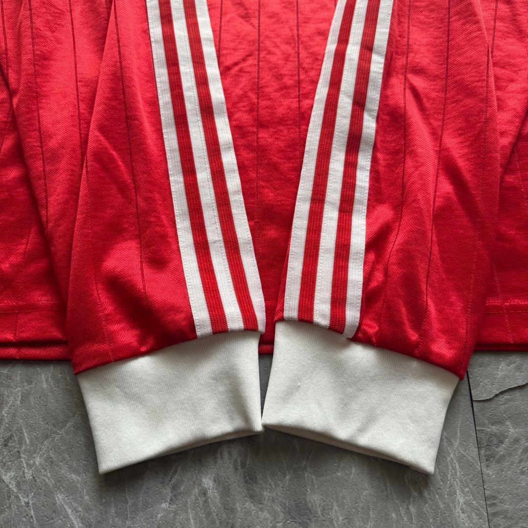usa製　old adidas ゲームシャツ　ストライプ　長袖　オリジナルス
