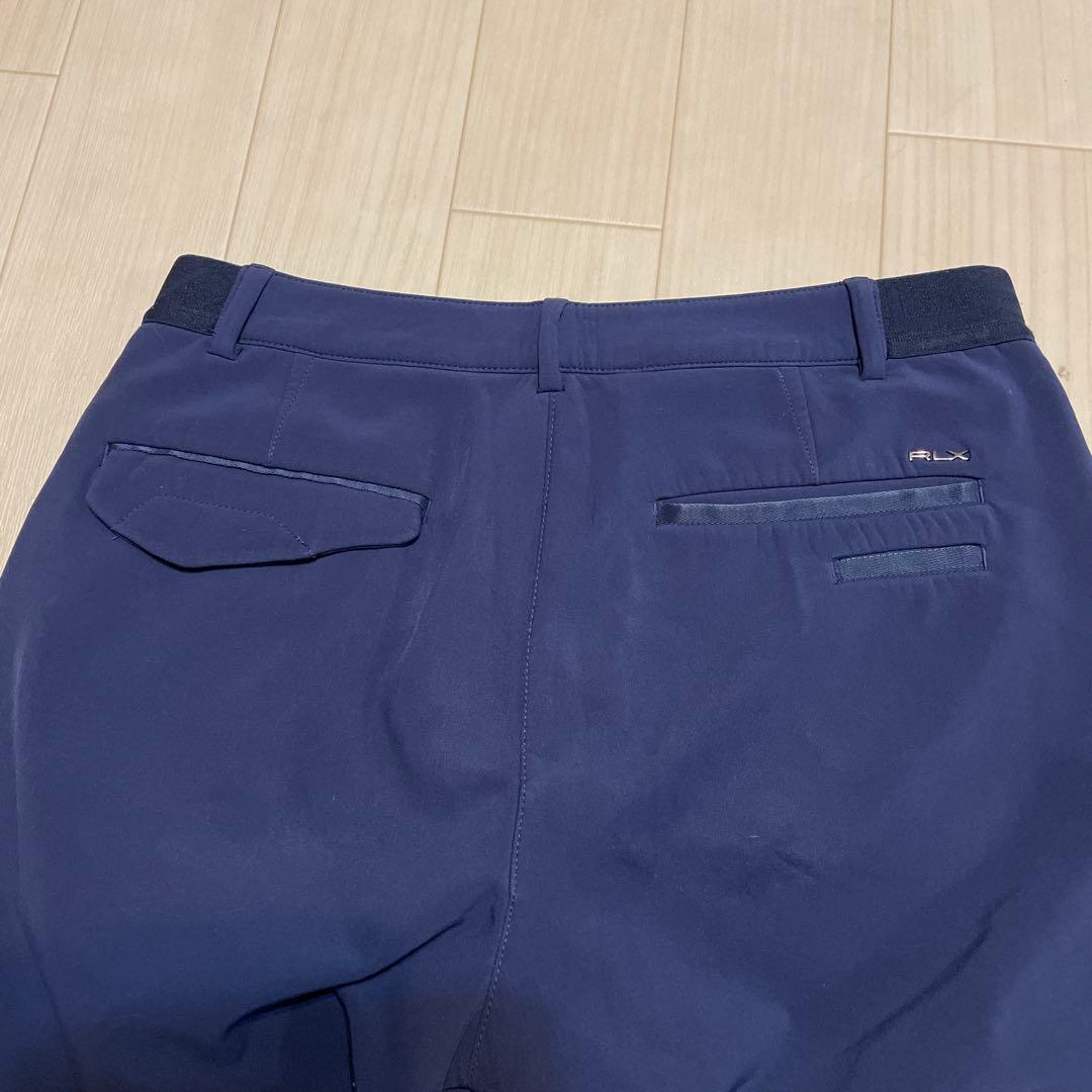 RLX ゴルフ 裏起毛ストレッチゴルフパンツ 30 ネイビー 春秋冬用