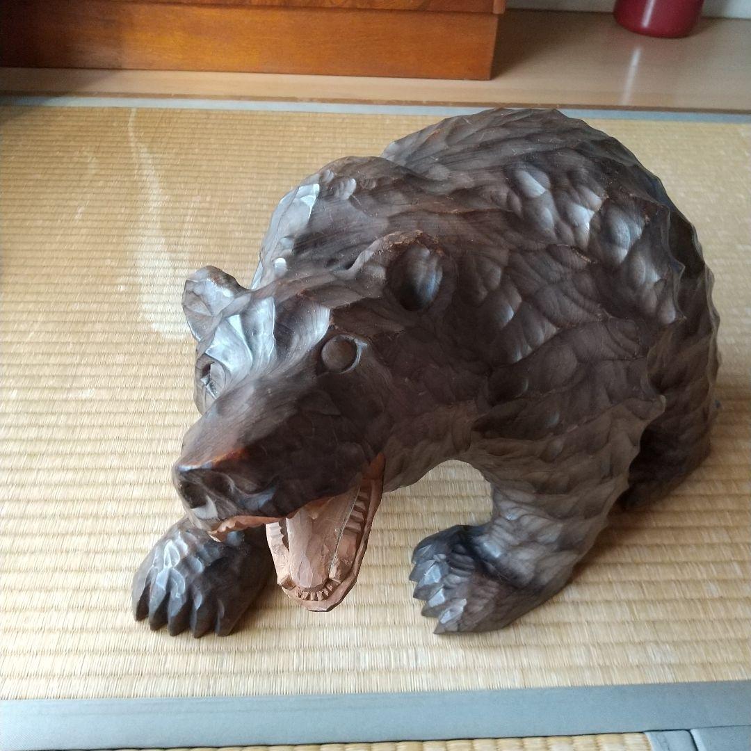 大型木彫り熊 北海道土産