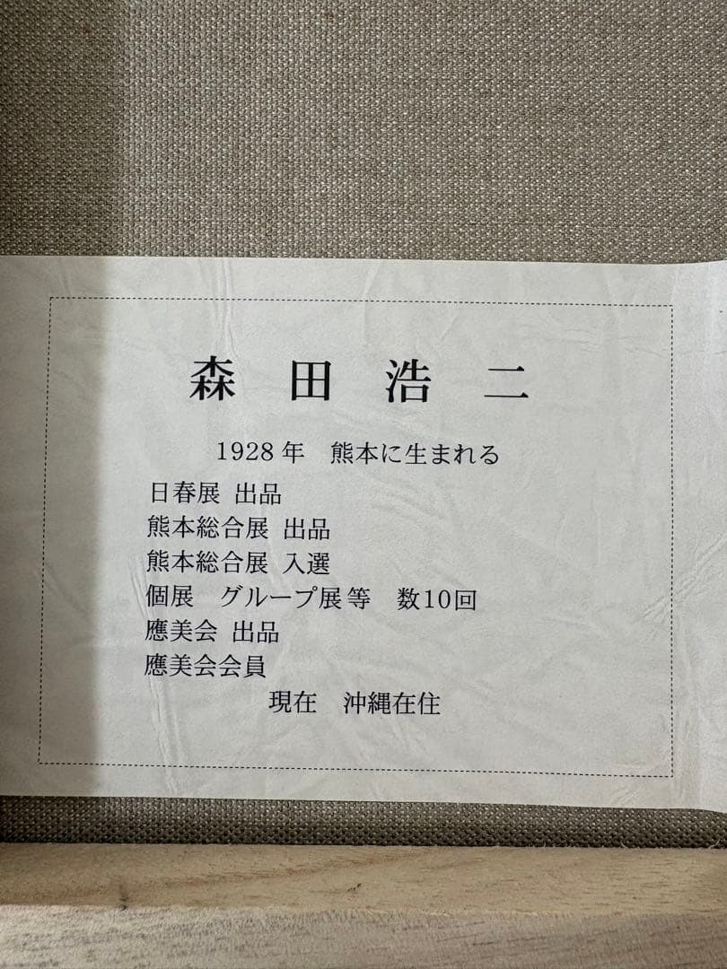 森田浩二 赤富士 油彩画 F4号 額装 直筆サイン 富士山 縁起物