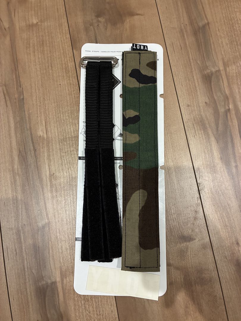パーツ YNOT pedal strap woodland camo brotures