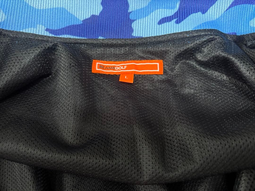 BEAMS GOLF ビームスゴルフ ネイビー カモフラジュジャケット Lサイズ