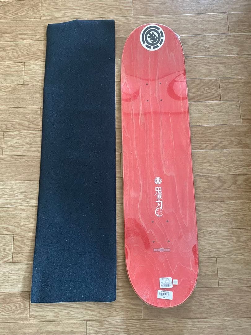 新品✨️ELEMENT デッキ 8インチ 鬼滅の刃 デッキテープ レッド スケボー
