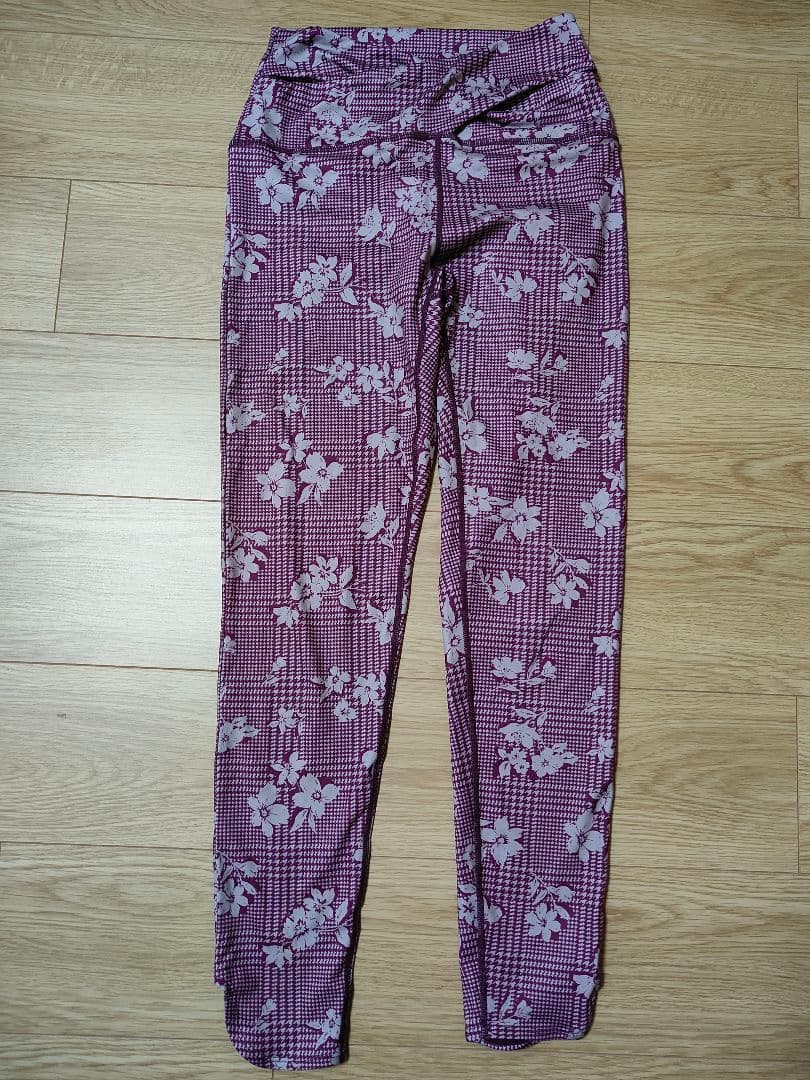 SUKALA チェックトップス　ウエストクロスレギンスMサイズ