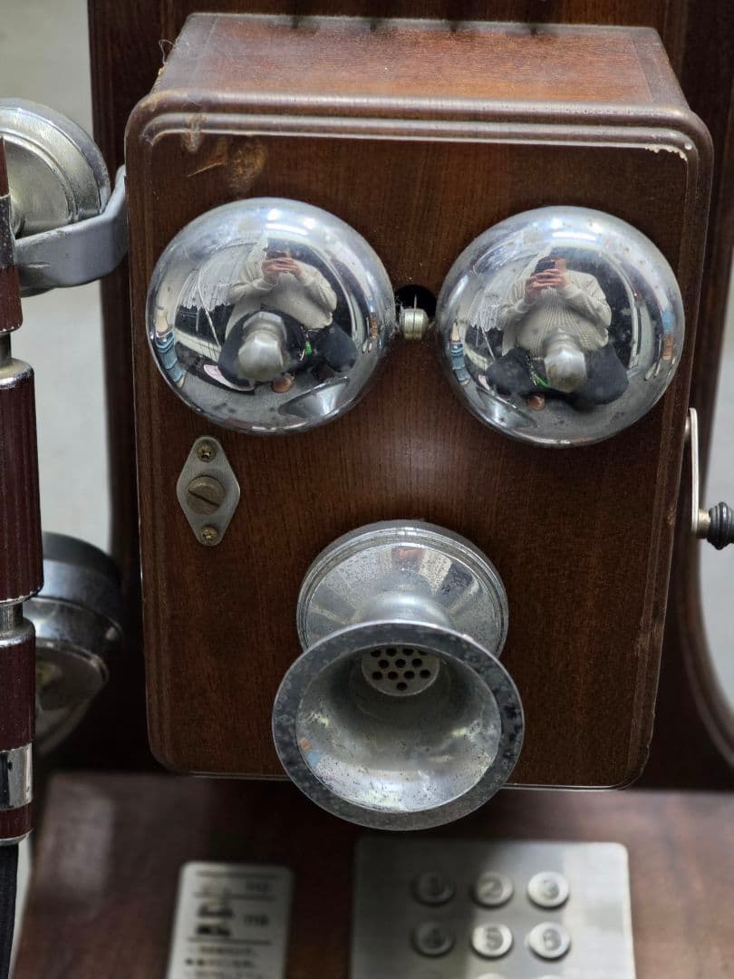 【希少/1992年製】NTT クラシックピンクTEL P88-0181-1 木製