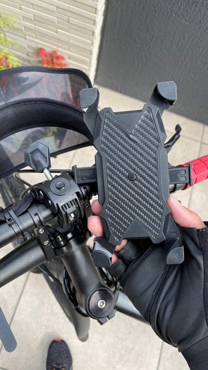 自転車スマホホルダー