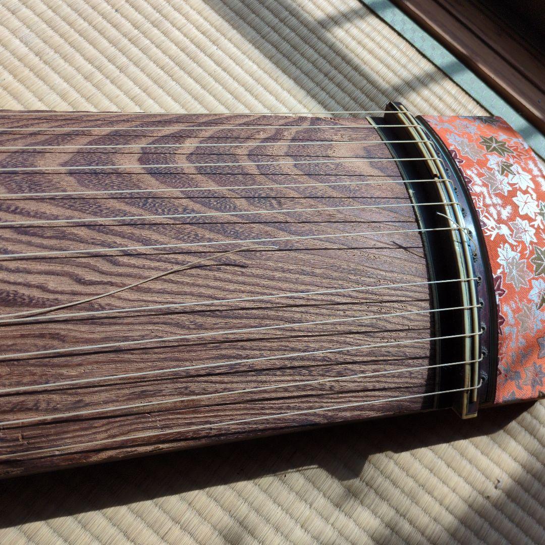 ④※※廃棄します※※生田流 師範代使用品★十三絃 お琴 箏 琴 和楽器