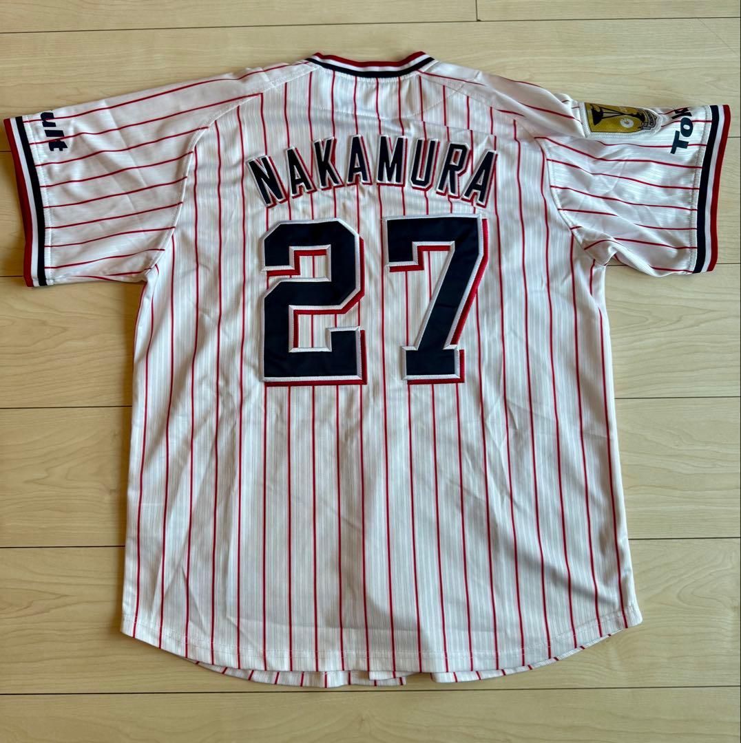 ヤクルトスワローズ 中村悠平 2021 優勝ワッペン付　ユニフォーム Mサイズ