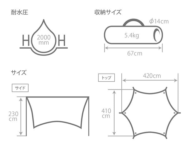 いつかのタープ dod