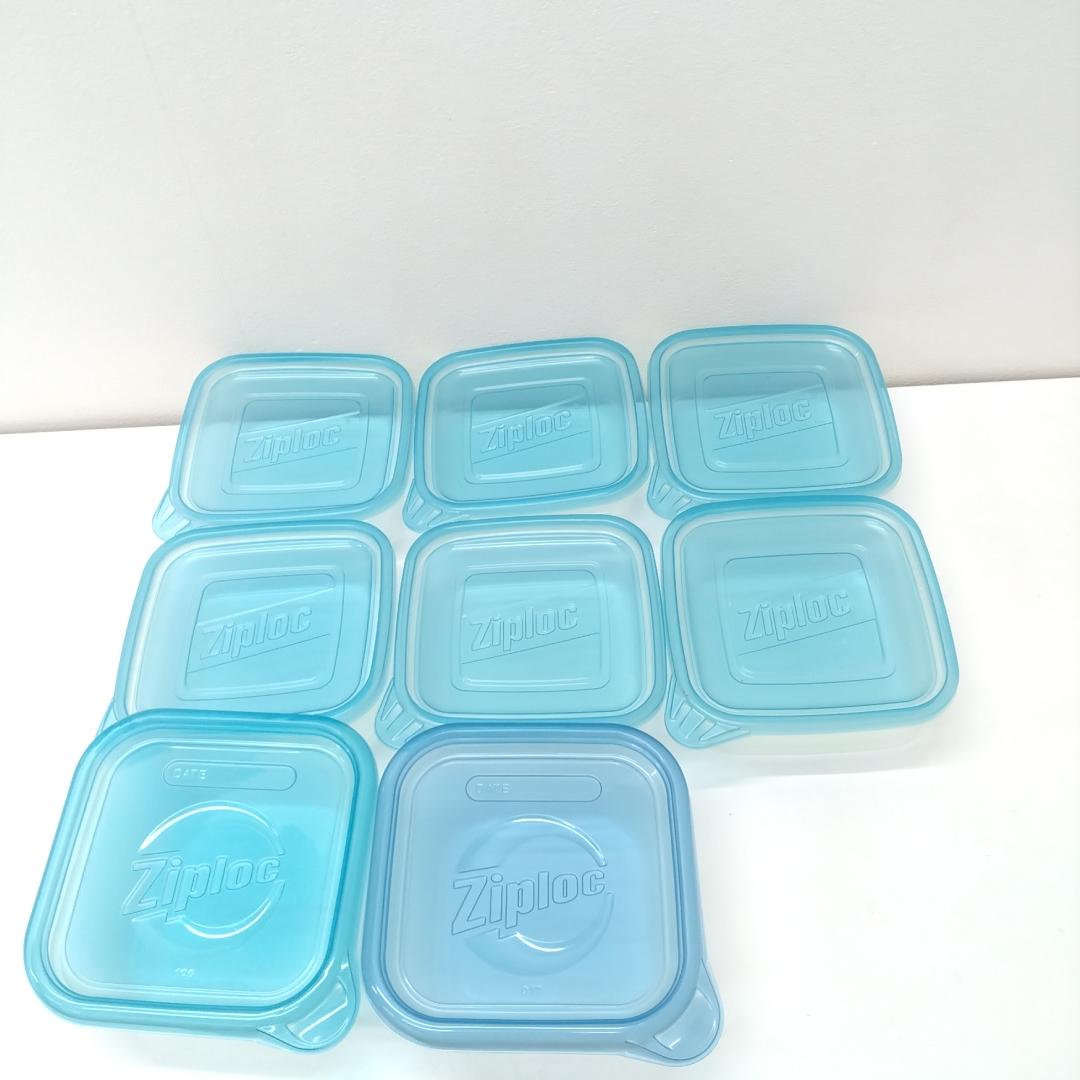 若《NFTRZ》Ziploc　コンテナー　四角形保存容器　9個セット