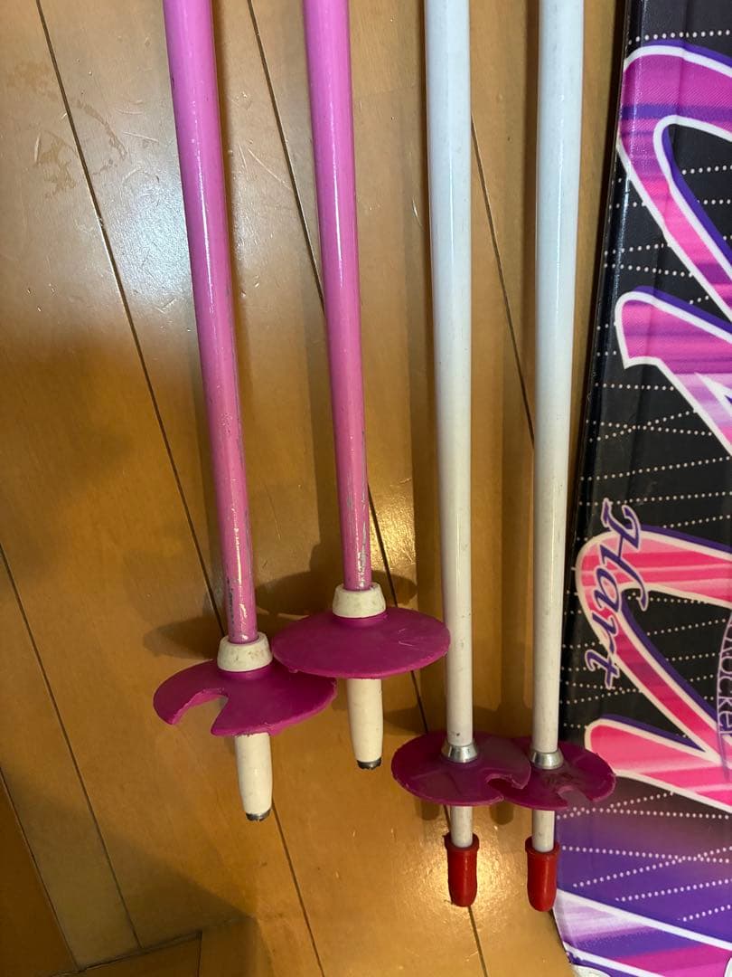 超美品スキーセット板137cm靴23.5か24cm 130〜152cmくらいの方