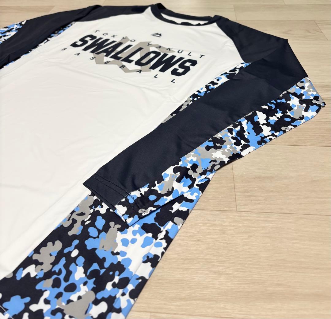 ヤクルトスワローズ 長袖tシャツ ロングスリーブシャツ Mサイズ プロコレ 新品