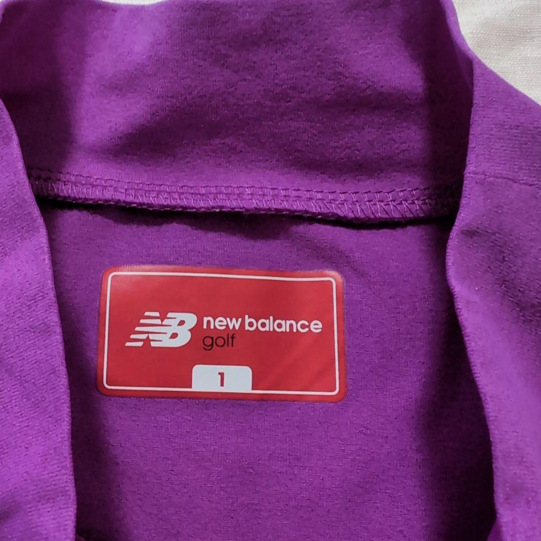 美品　new balance ゴルフウェアセット 紫×グレー　サイズ1