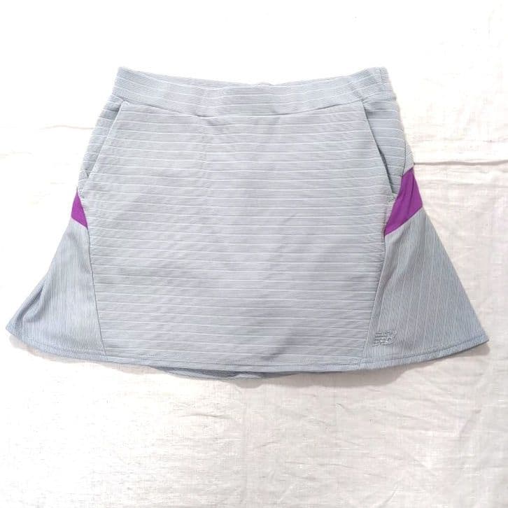 美品　new balance ゴルフウェアセット 紫×グレー　サイズ1