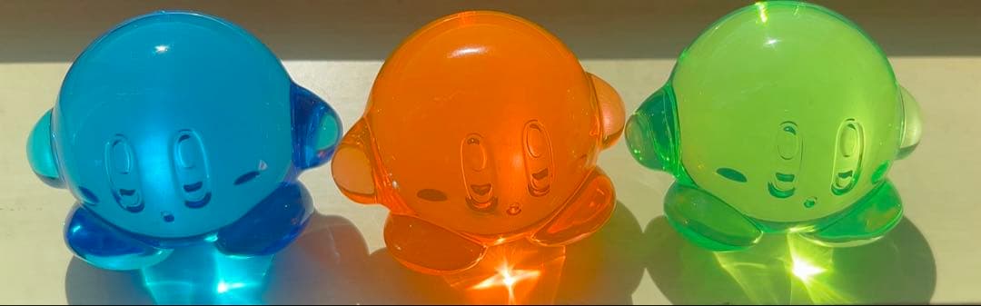 カービィ ガラスフィギュア クリアフィギュア　クリスタル 置き物　まとめ売り