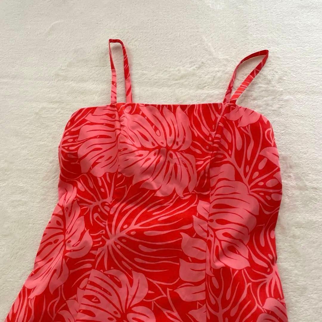 CC Fashions Hawaii製　ハワイアンドレス　サイズ7-8 オレンジ
