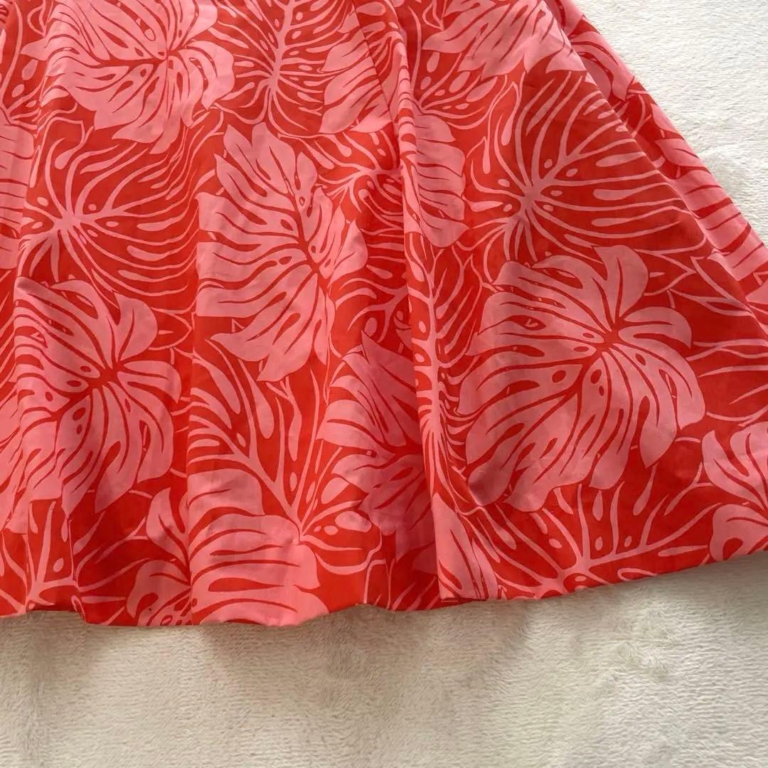 CC Fashions Hawaii製　ハワイアンドレス　サイズ7-8 オレンジ