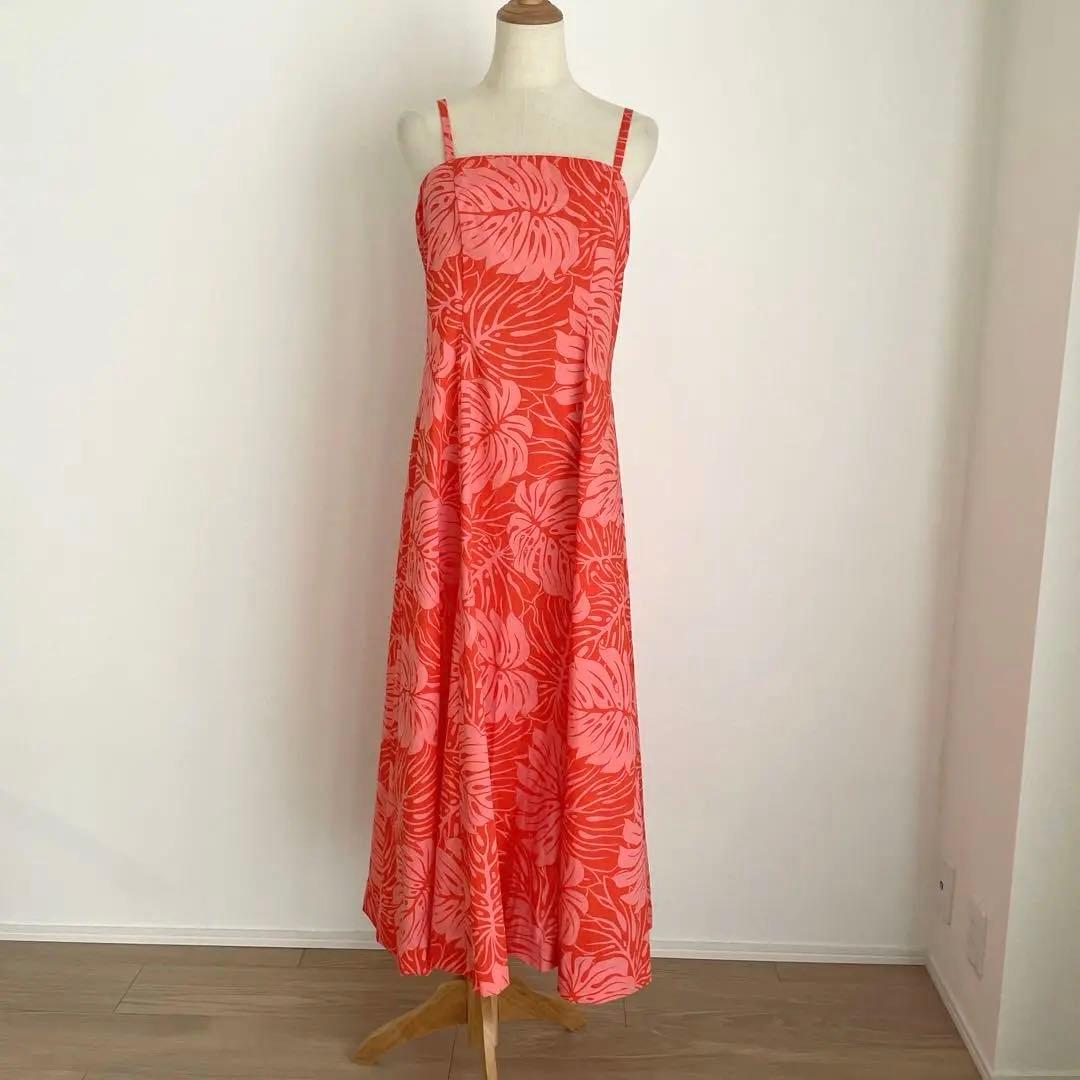 CC Fashions Hawaii製　ハワイアンドレス　サイズ7-8 オレンジ